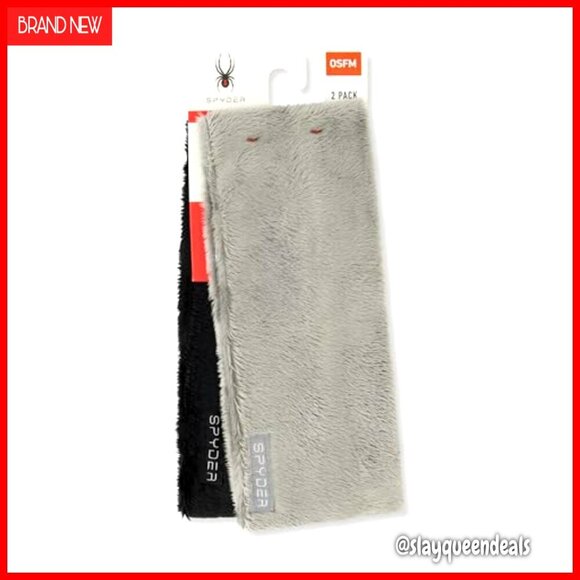 2 Pack Low Pile Faux Fur Headbands for Winter Sports and Cold Weather main image 4